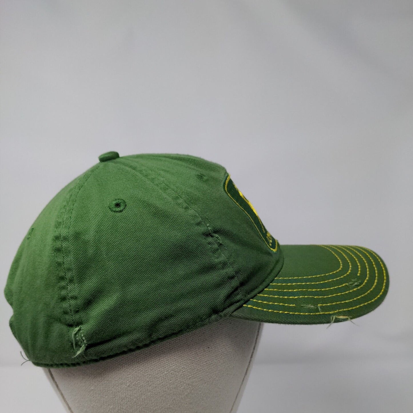 John Deere 1987 Snapback Hat Green OSFM Adjustable Embroidered Distressed Cotton