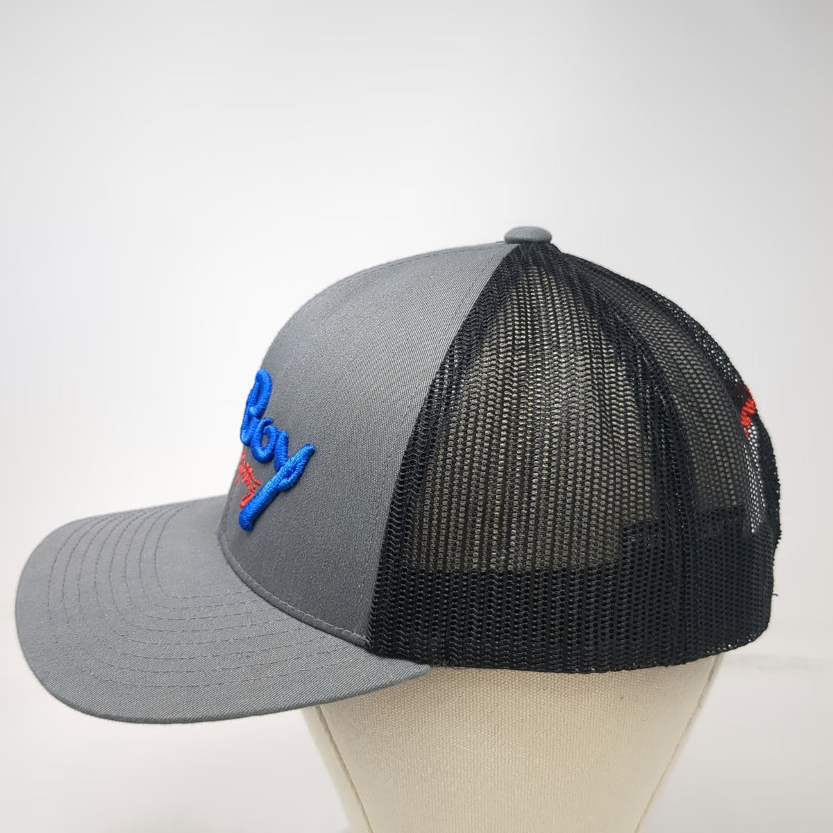 Pacific Headwear PoorBoy Electric Lighting Gray OSFM Mesh Snapback Trucker Hat