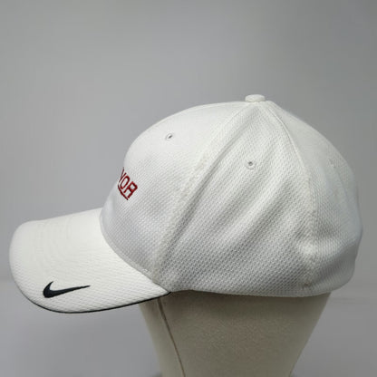 Nike Golf Baseball Cap White XL Fitted Endeavor Logo Textured Athletic Hat