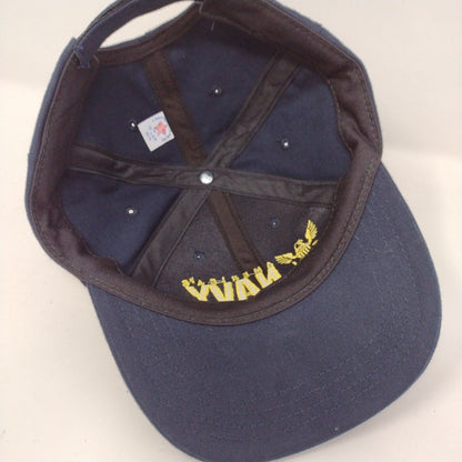 America's Navy Forged by The Sea Strapback Hat Blue OSFA Adjustable Embroidered