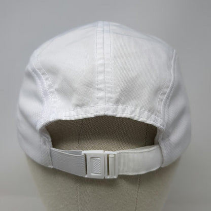 Boco Gear 5 Panel White Blue One Size Ironman 70.3 Coeur d'Alene Finisher Hat