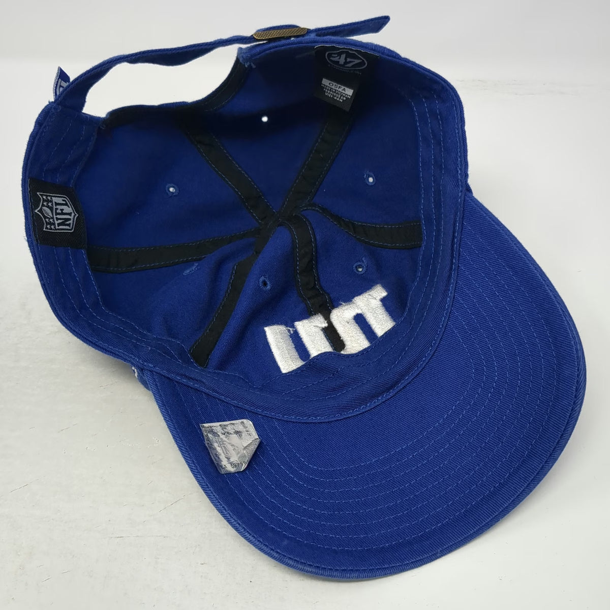 New York Giants NFL '47 Blue Cap OSFM Slideback Cotton Hat Embroidered Logo NY