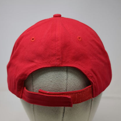 Cap America Baseball Cap Red One Size Jackson Hole Wyoming Strapback Hat Logo