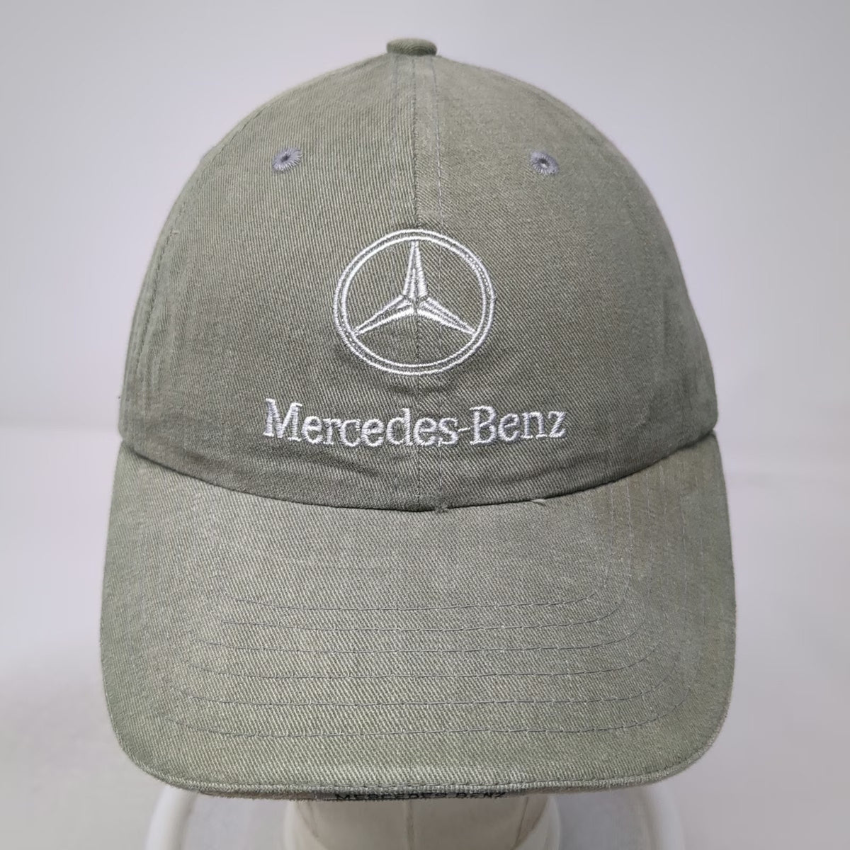 Mercedes-Benz Baseball Cap Green One Size Slideback Embroidered Logo Cotton Hat