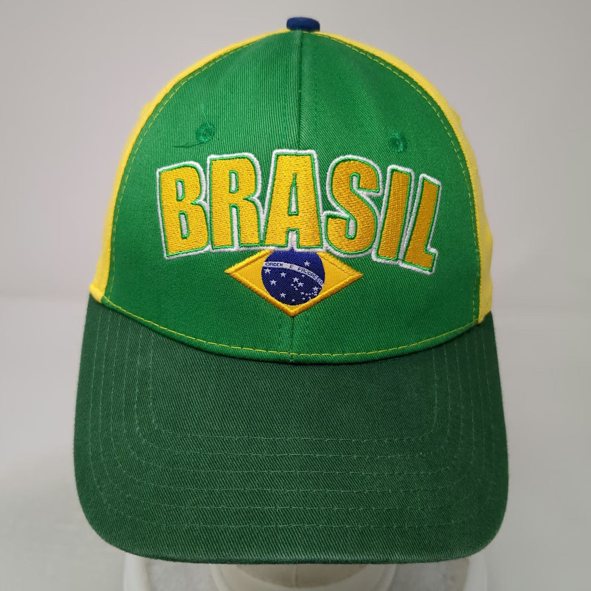 Brasil Brazil Flag Green Yellow Baseball Cap One Size Embroidered Strapback Hat