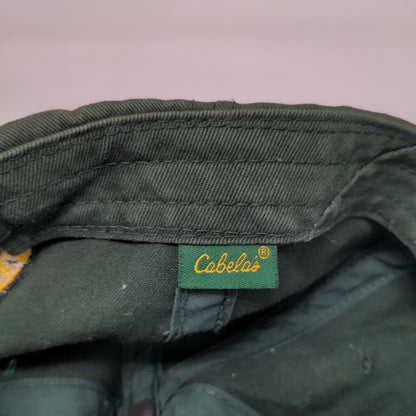 Cabela's Slideback Hat Green One Size Embroidered World's Foremost Outfitter