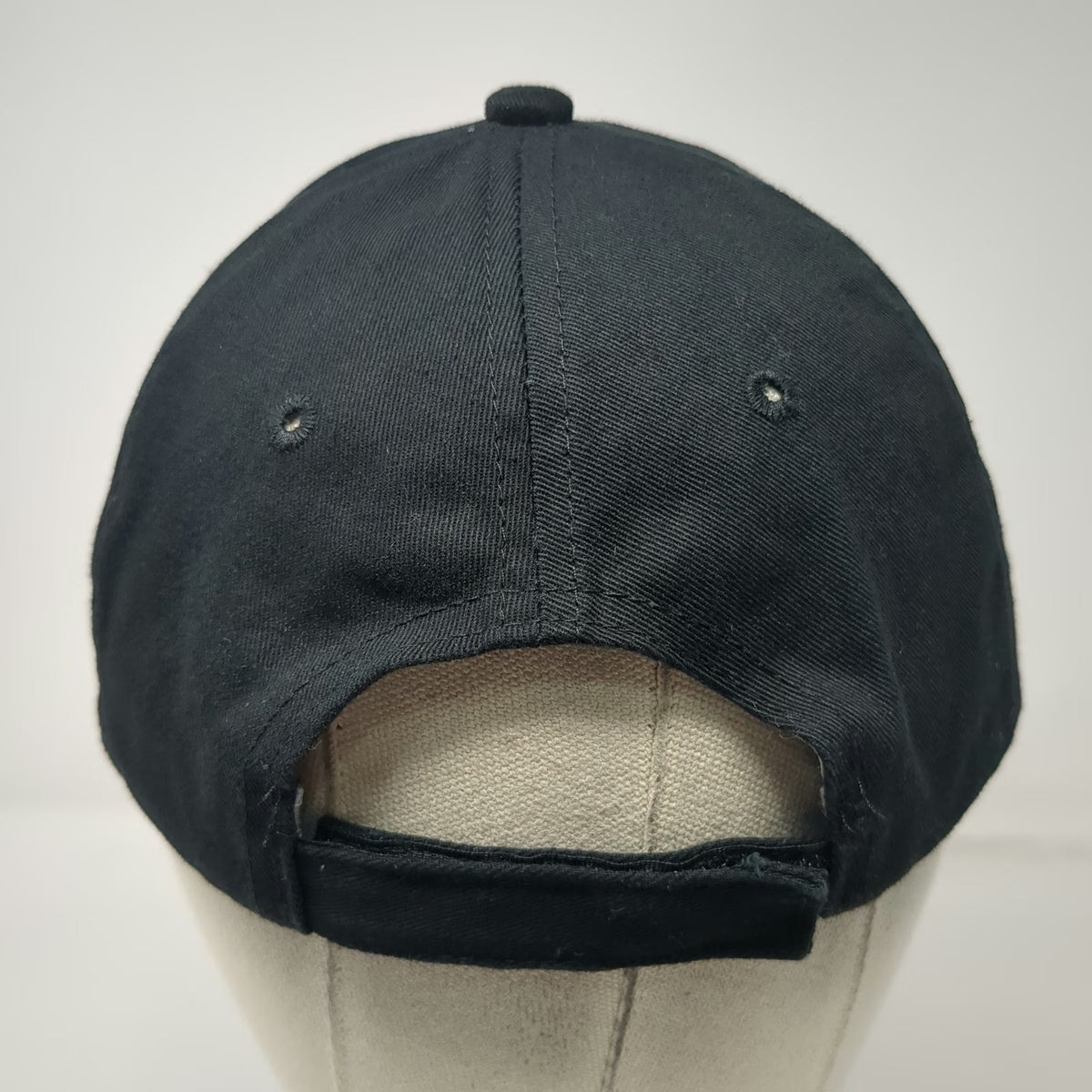 Eckrich Baseball Cap Black One Size Strapback Embroidered Logo Since 1894 Hat
