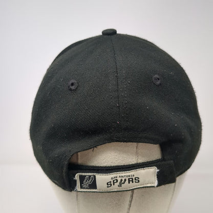 New Era San Antonio Spurs NBA Cap Black OS Strapback Curved Brim Hat Embroidered