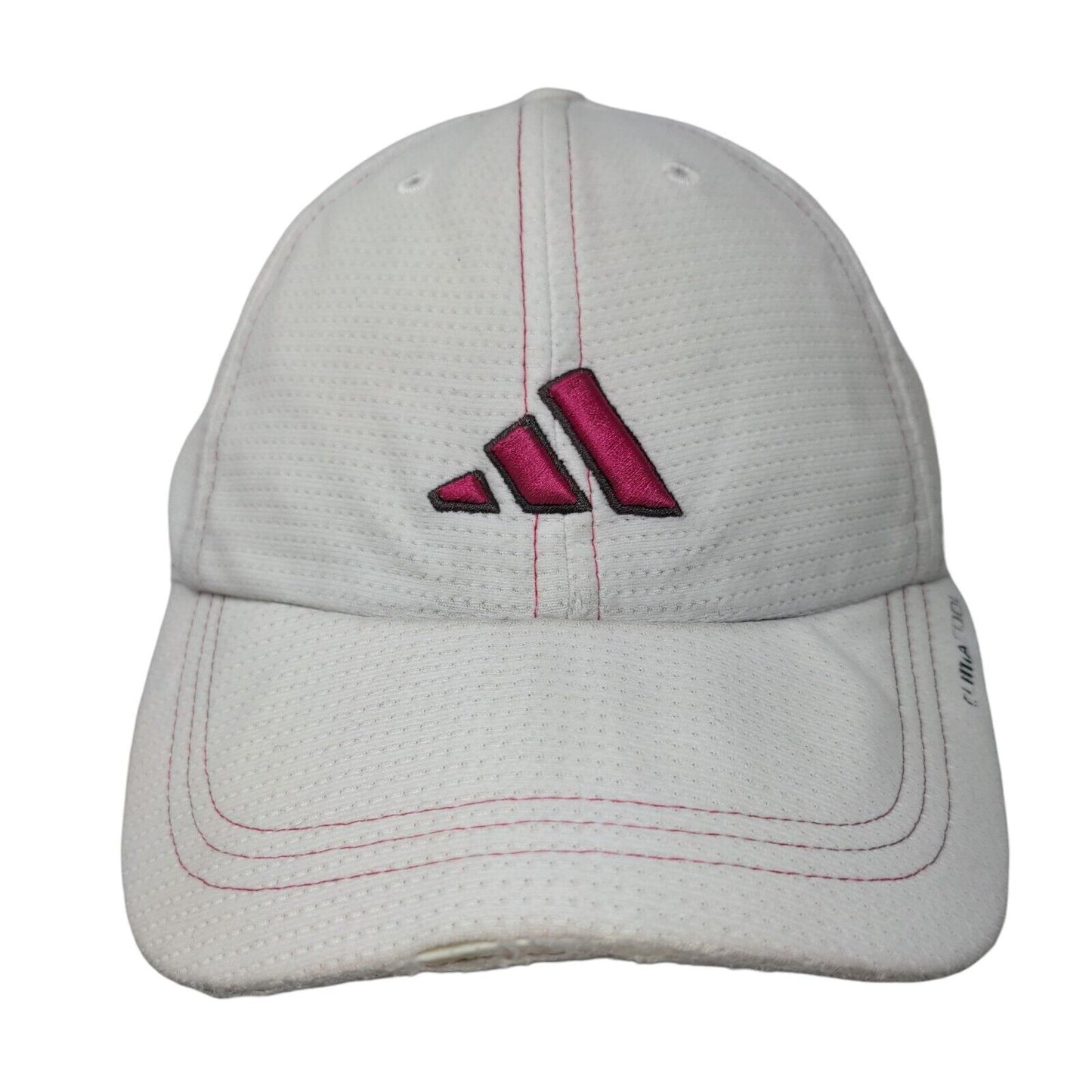 Adidas Climacool Strapback Hat White OSFA Adjustable Embroidered Vented Holes