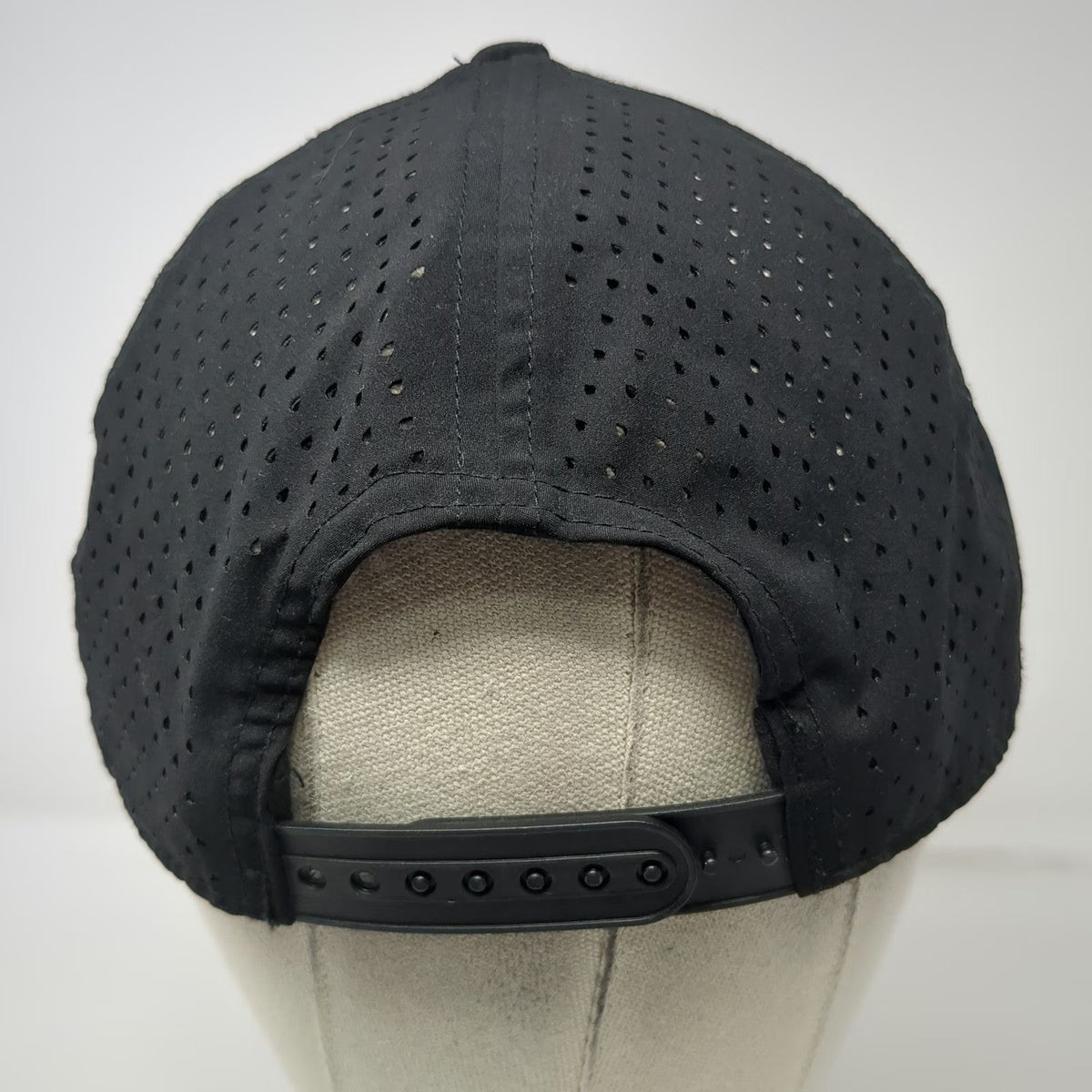ALL IN Trucker Hat Black One Size Snapback Perforated Gray Undervisor Lifestyle