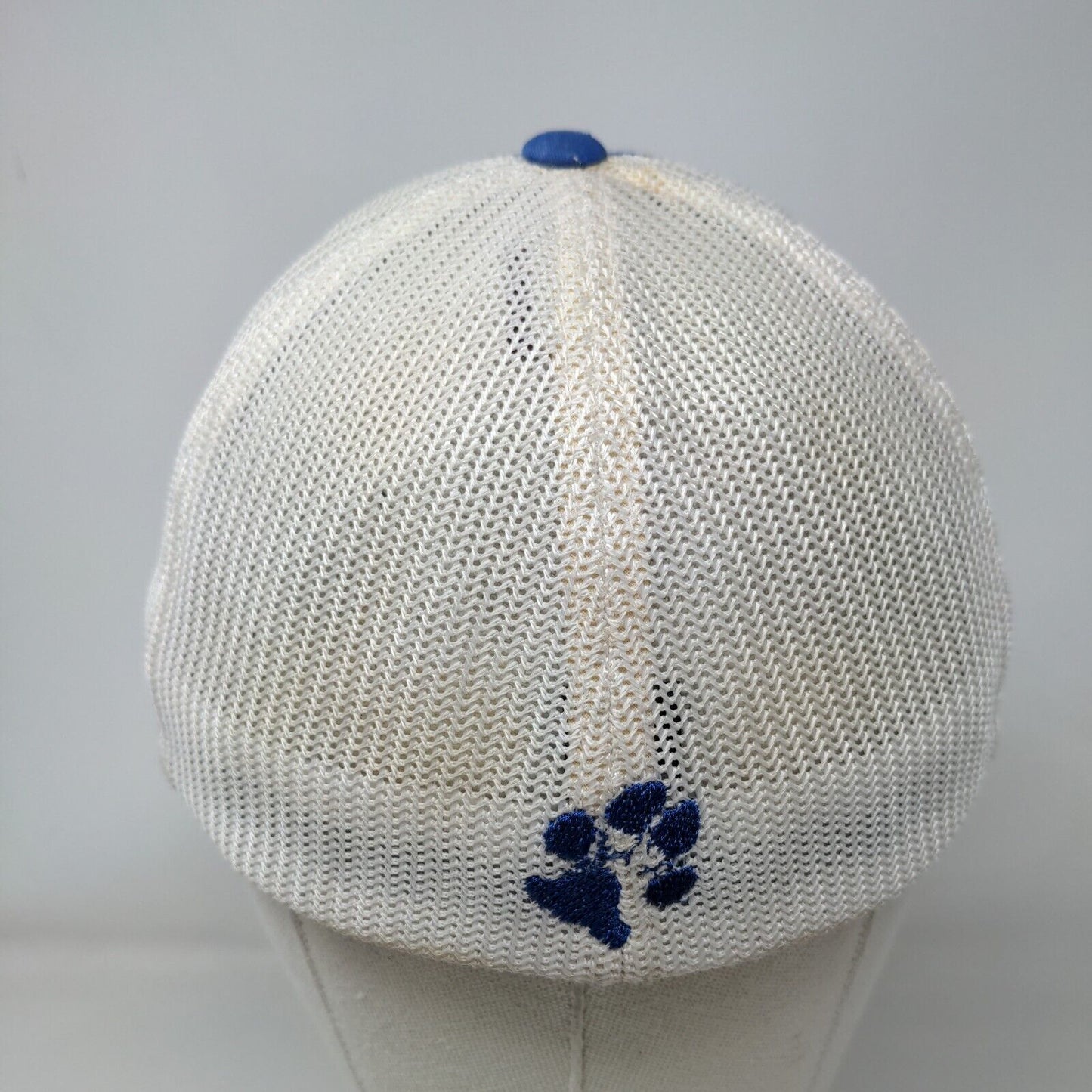 Good Times Dog Bar Fitted Mesh Back Trucker Hat Blue L/XL Colorblock
