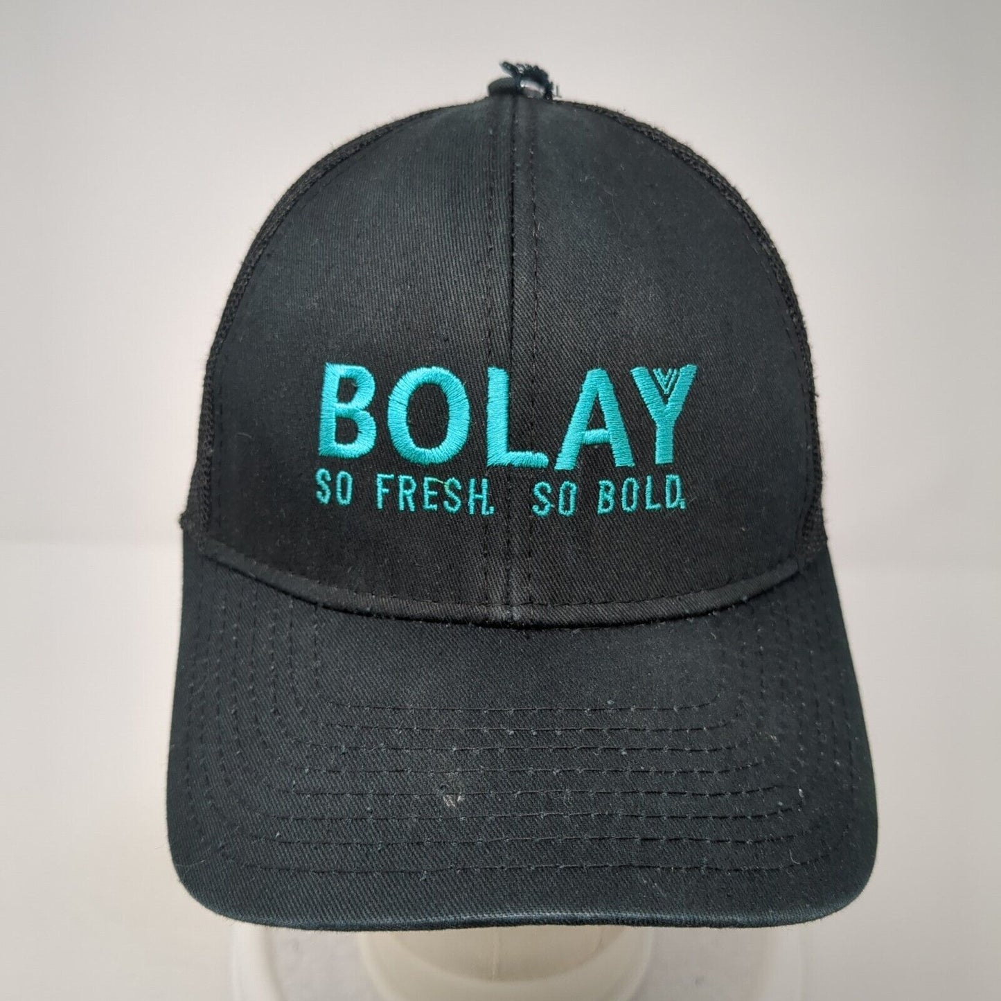 Bolay So Fresh So BoldStrapback Trucker Hat Black One Size Adjustable Mesh Back