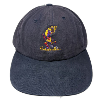 Basic Hat Baseball Cap Blue One Size Celebration Florida Logo Cotton Slideback
