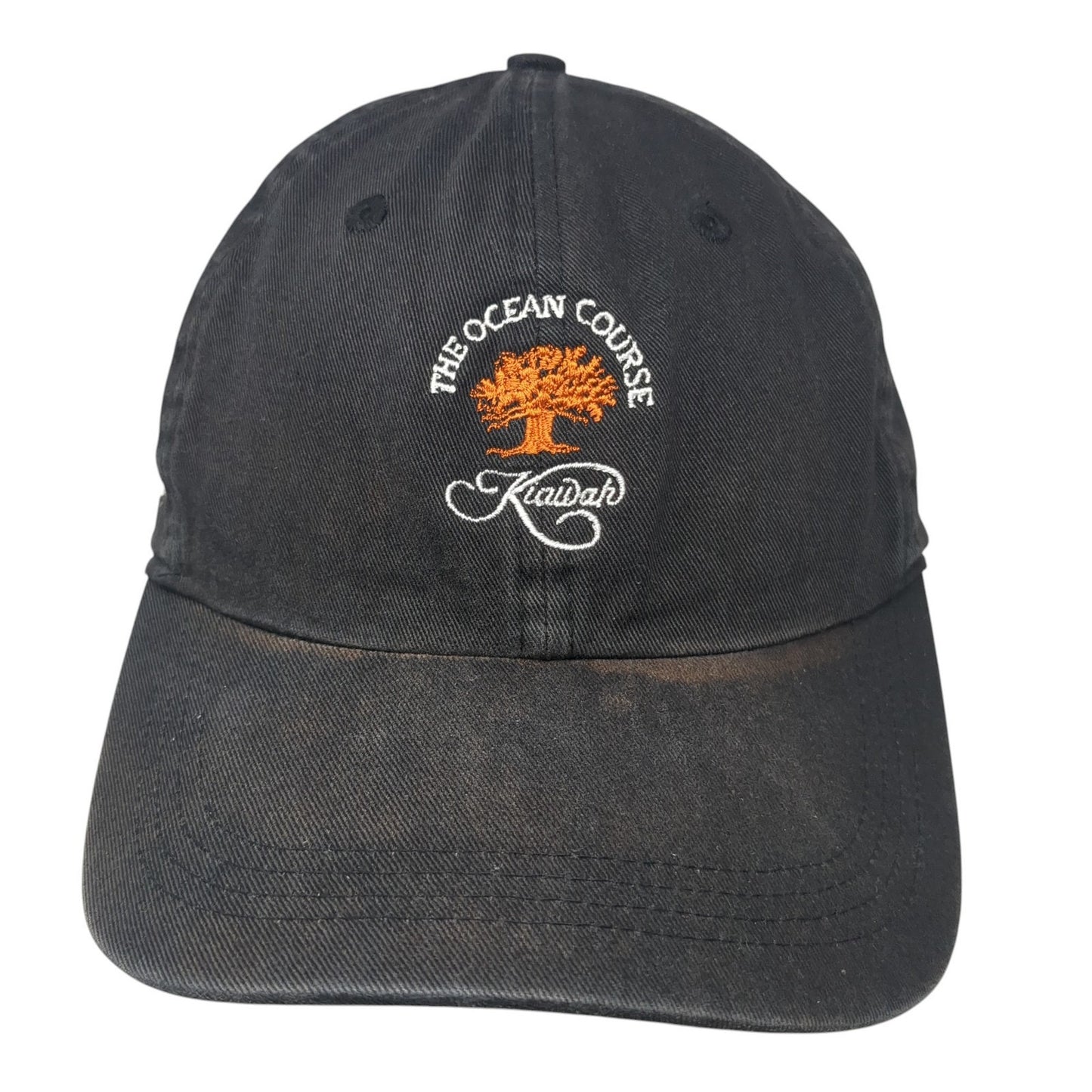 The Ocean Course Kiawah Slideback Hat Black One Size Classic Cut Ahead