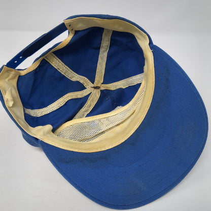 American Challenge Snapback Hat Blue One Size Adjustable Embroidered