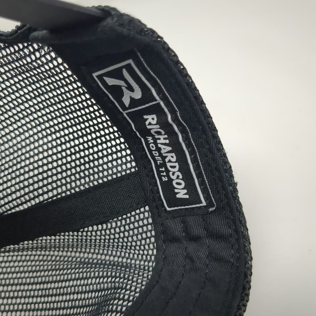 Richardson Trucker Hat Black One Size Pallmann Mesh Back Snapback Yellow White