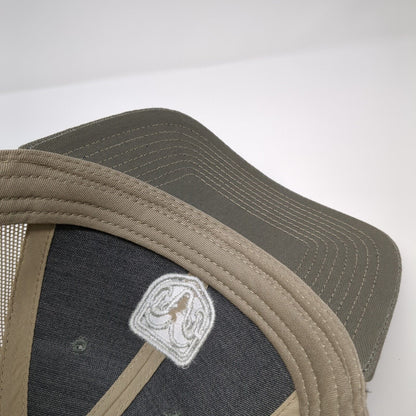 RAM Snapback Trucker Hat Brown One Size Adjustable Embroidered Mesh Back 6 Panel