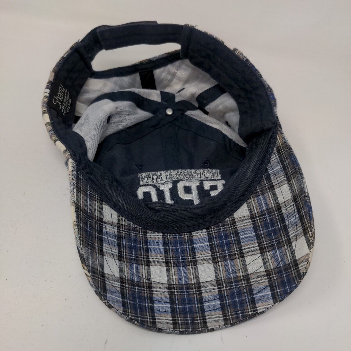 Norwegian Epic Strapback Hat Multi One Size Embroidered Plaid Sherry