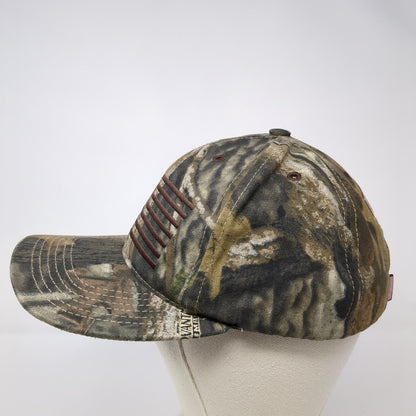 USA Flag Totaline Strapback Hat Camo One Size Adjustable Hunting Outdoor