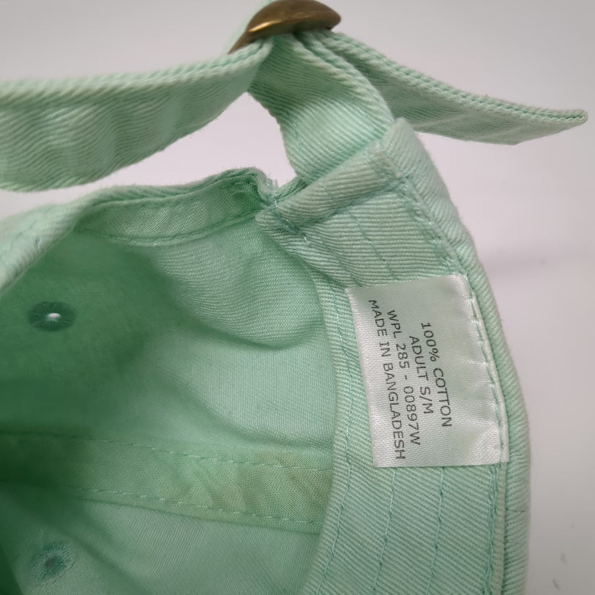 Paramount Apparel Baseball Cap Green M Palm Beach FL Cotton Slideback