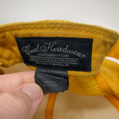Coal NWALPINE Trucker Hat Yellow One Size Mesh Snapback Patch Seattle Headwear