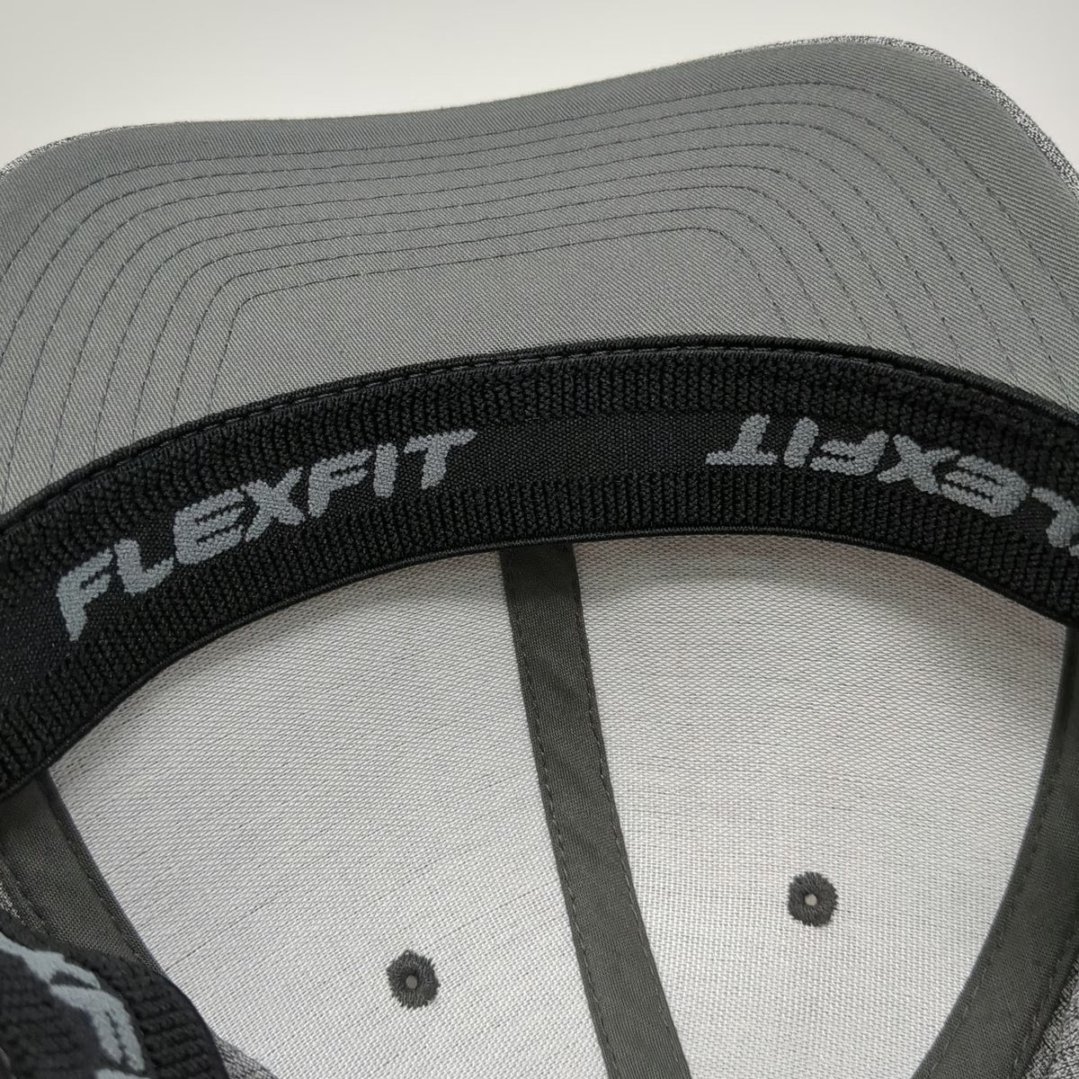 Hurley Baseball Cap Gray XL Fitted Flexfit Heathered Side Logo Hat Embroidered