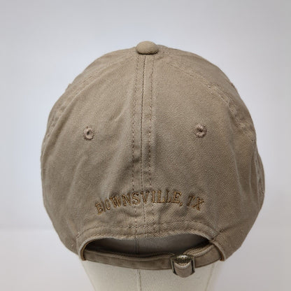 Resaca De La Palma State Park Slideback Hat Brown One Size Embroidered