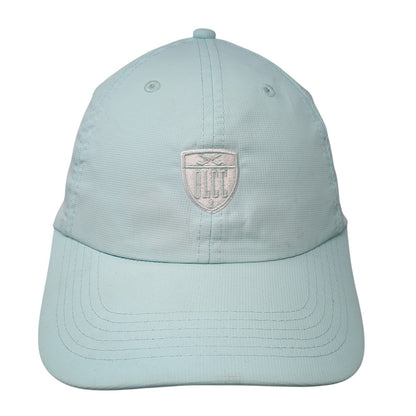 Imperial Strapback Hat Blue Small Adjustable Embroidered Logo 6 Panel