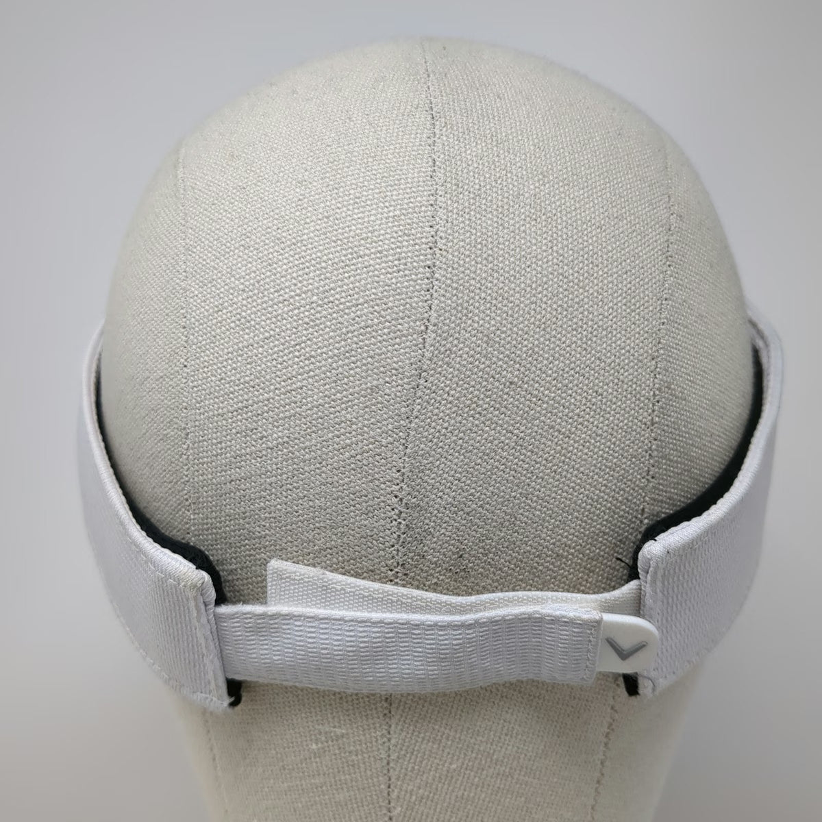 Callaway Visor White One Size Strapback Chrome Logo Performance Golf Sport Hat