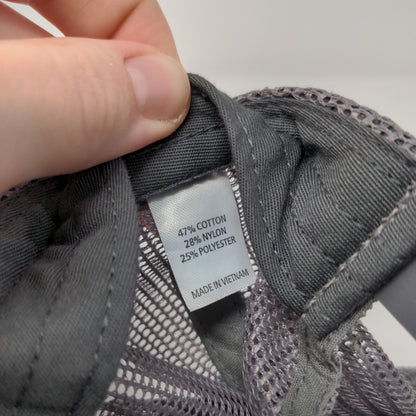 Richardson Snapback Trucker Hat Black M/L Adjustable Mesh Back 6 Panel