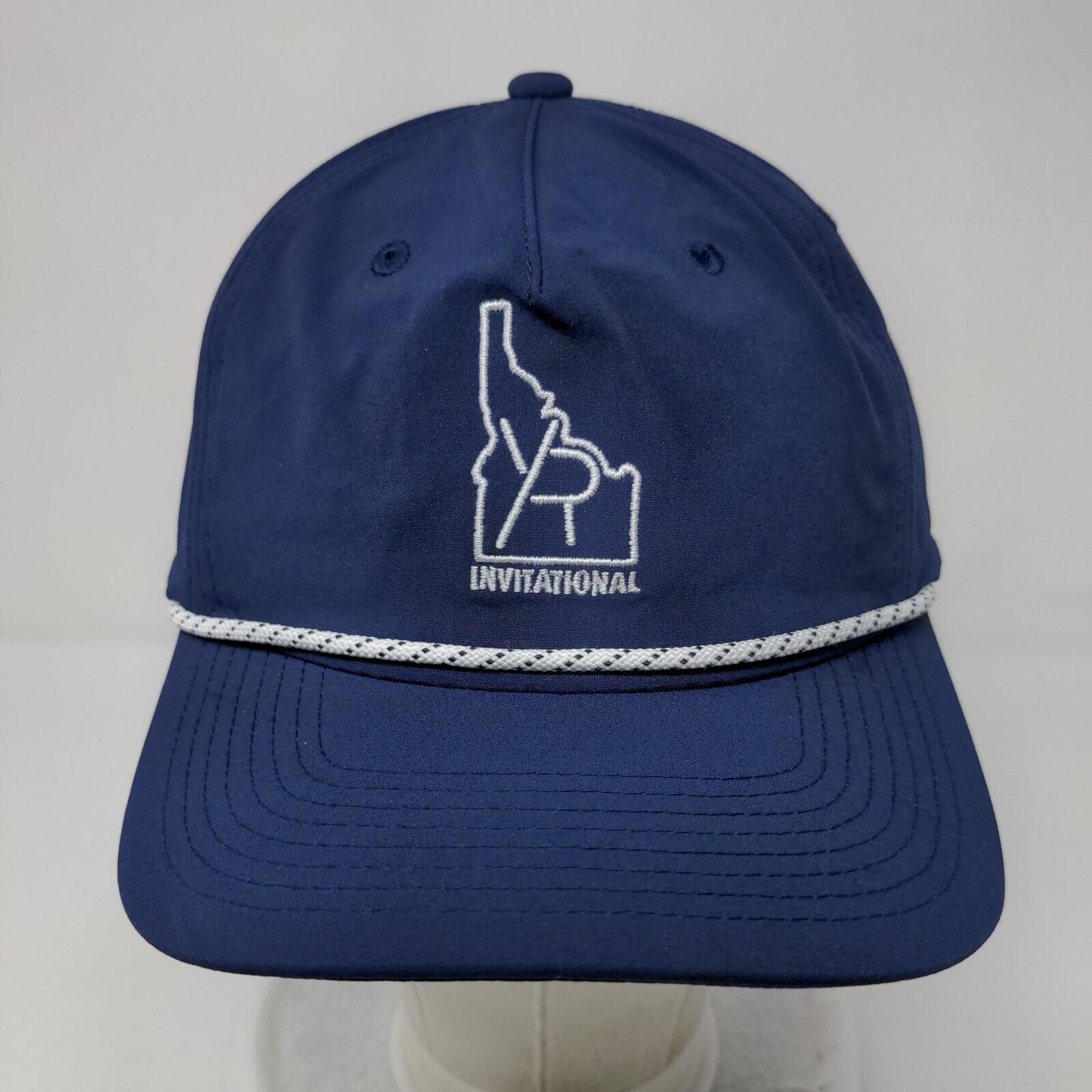 Invitational Snapback Swannies Golf Hat Blue OSFA Adjustable Embroidered