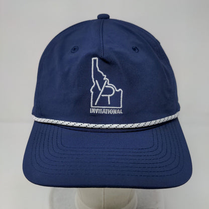 Invitational Snapback Swannies Golf Hat Blue OSFA Adjustable Embroidered