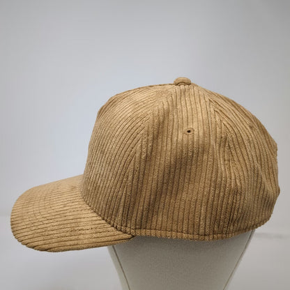 Original Use 5 Panel Brown One Size Hat Corduroy Texture Adjustable Snapback