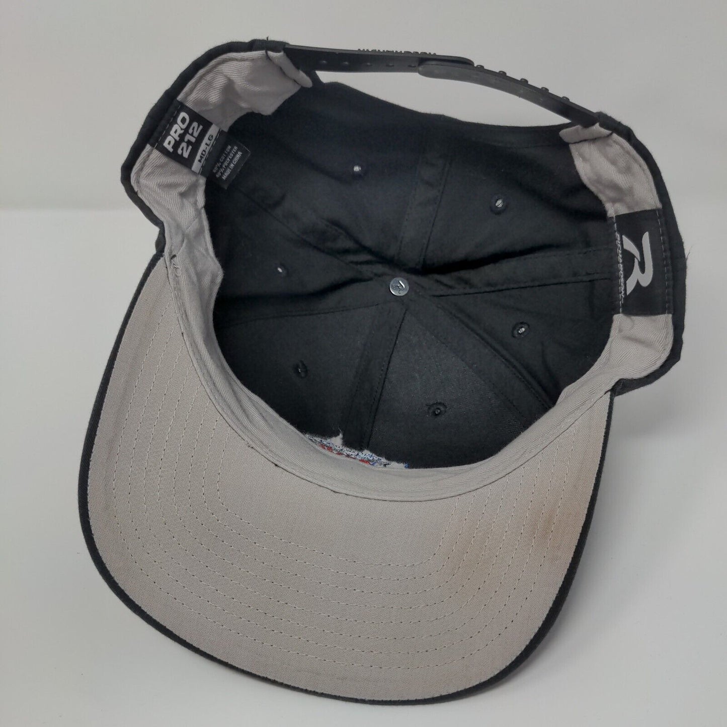 Gem Meat Packing Co. Snapback Hat Black M/L Embroidered Richardson
