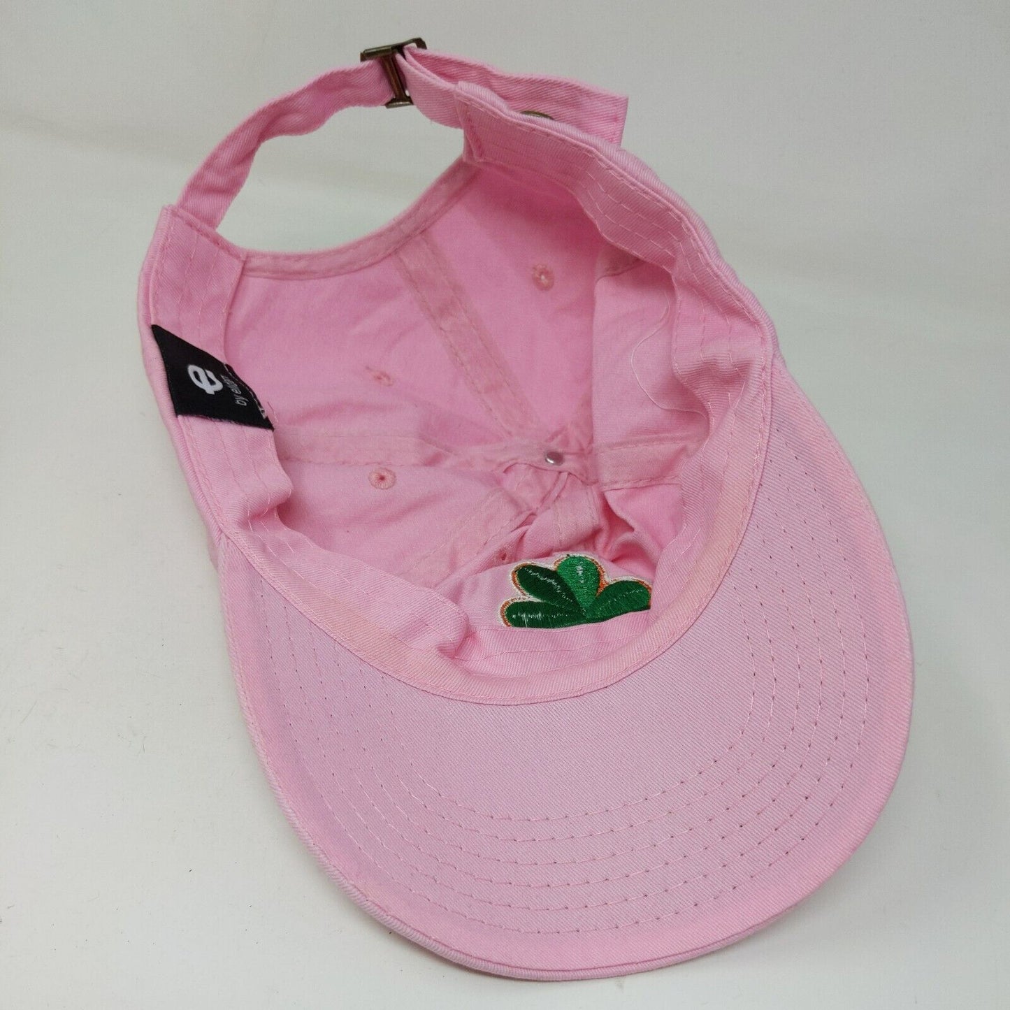 E by Elidan Girl's Slideback Hat Pink Adjustable Embroidered Logo Shamrock