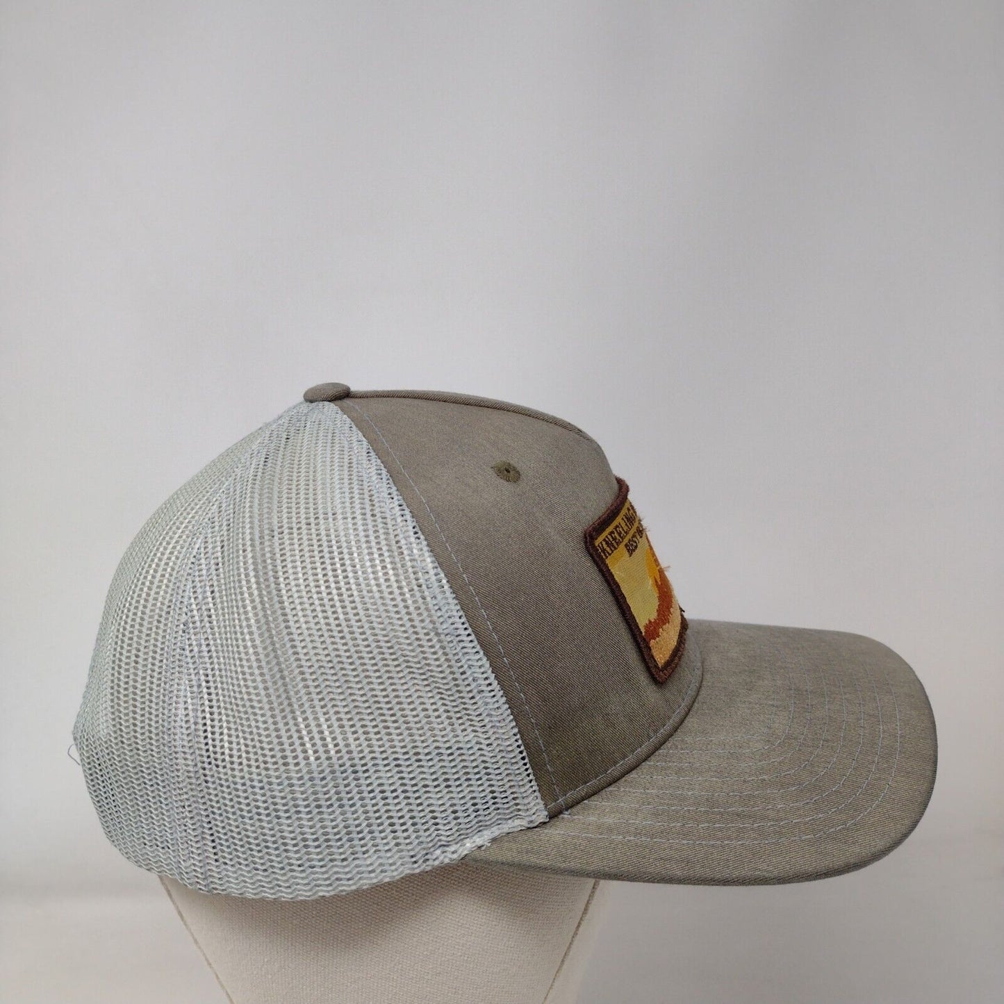 Kneeling Nun Farms Patch Snapback Trucker Hat Multi One Size Mesh Back