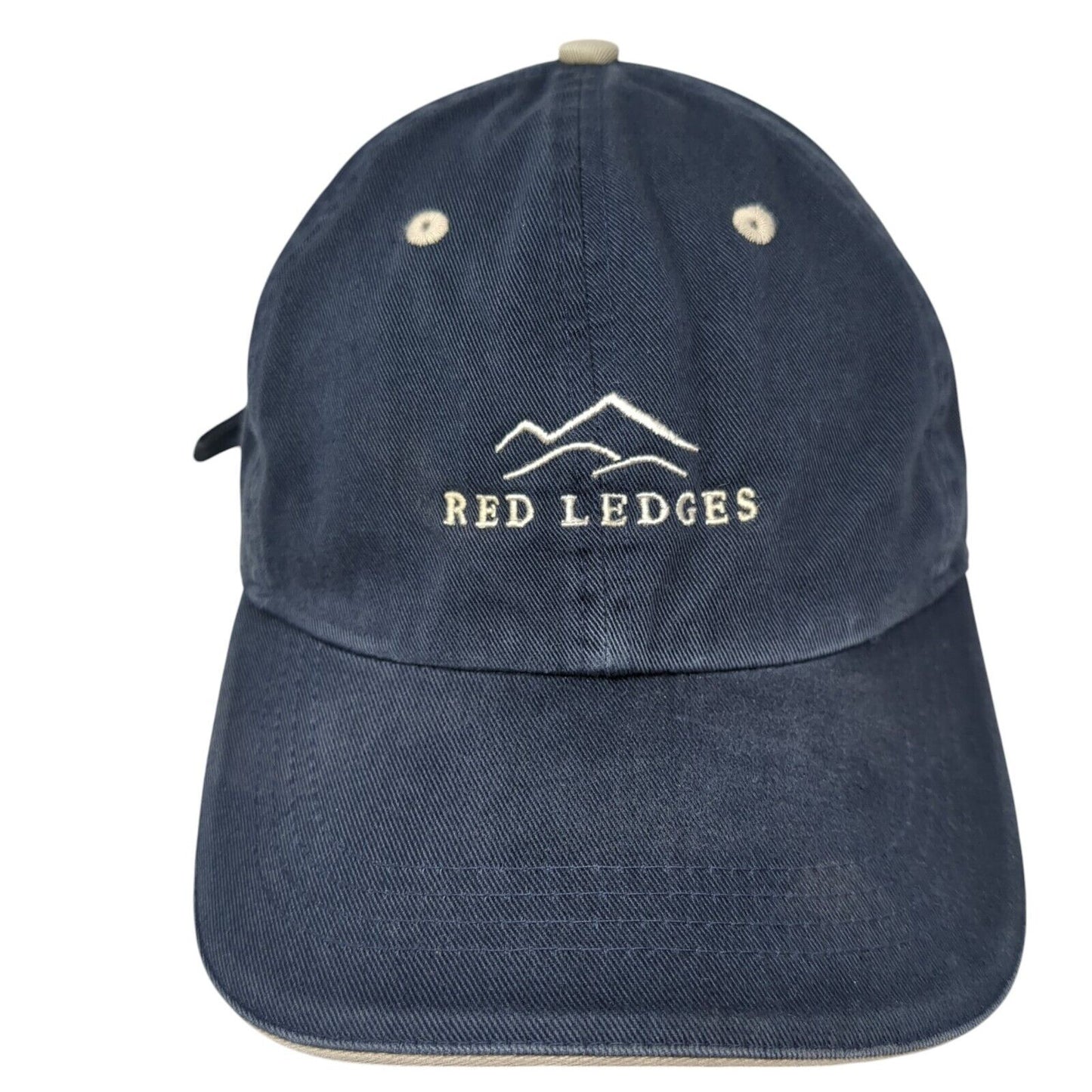Red Ledges Slideback Baseball Cap Blue OS Adjustable Classic Cut Ahead Vintage