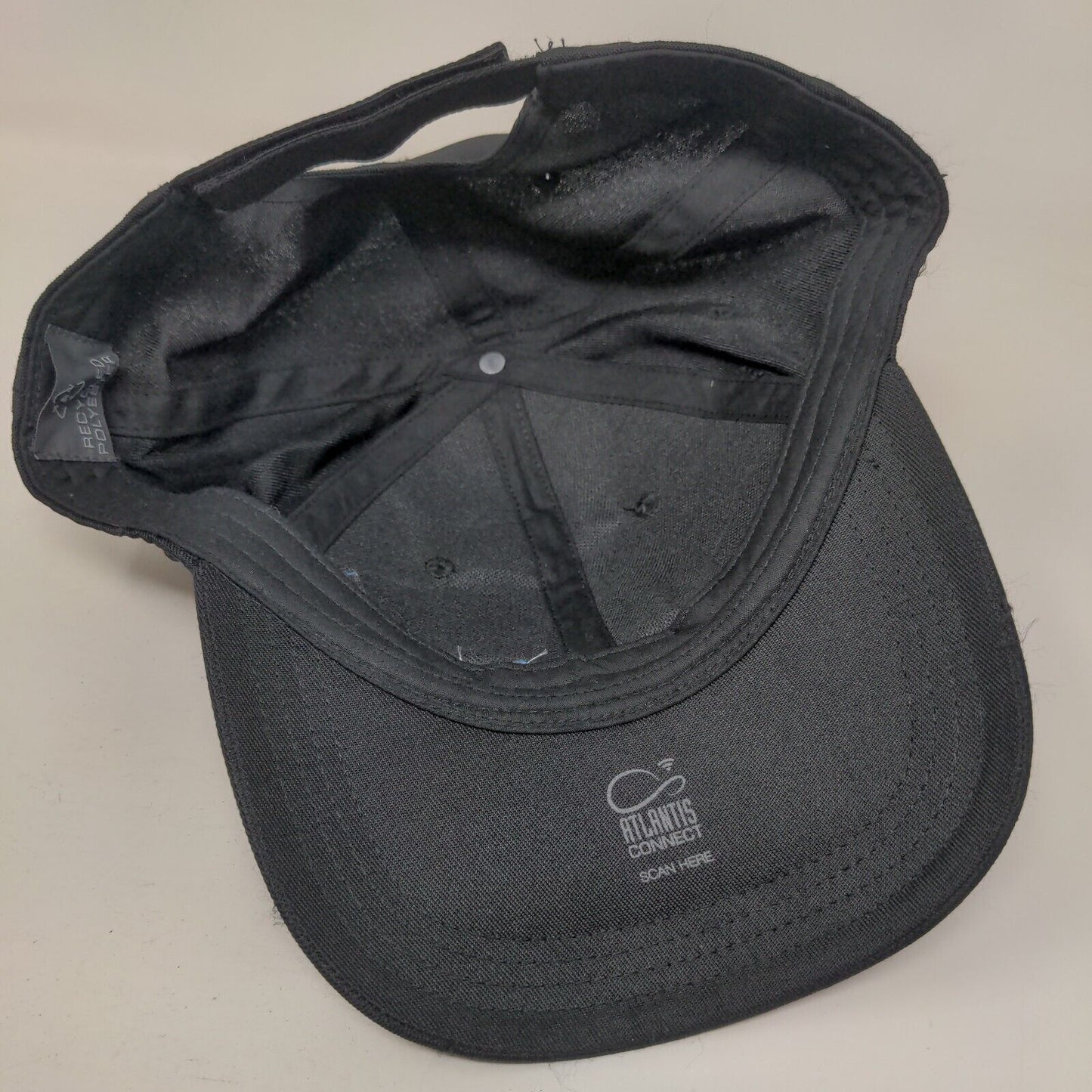 TriNet Strapback Hat Black One Size Embroidered 6 Panel Atlantis Connect