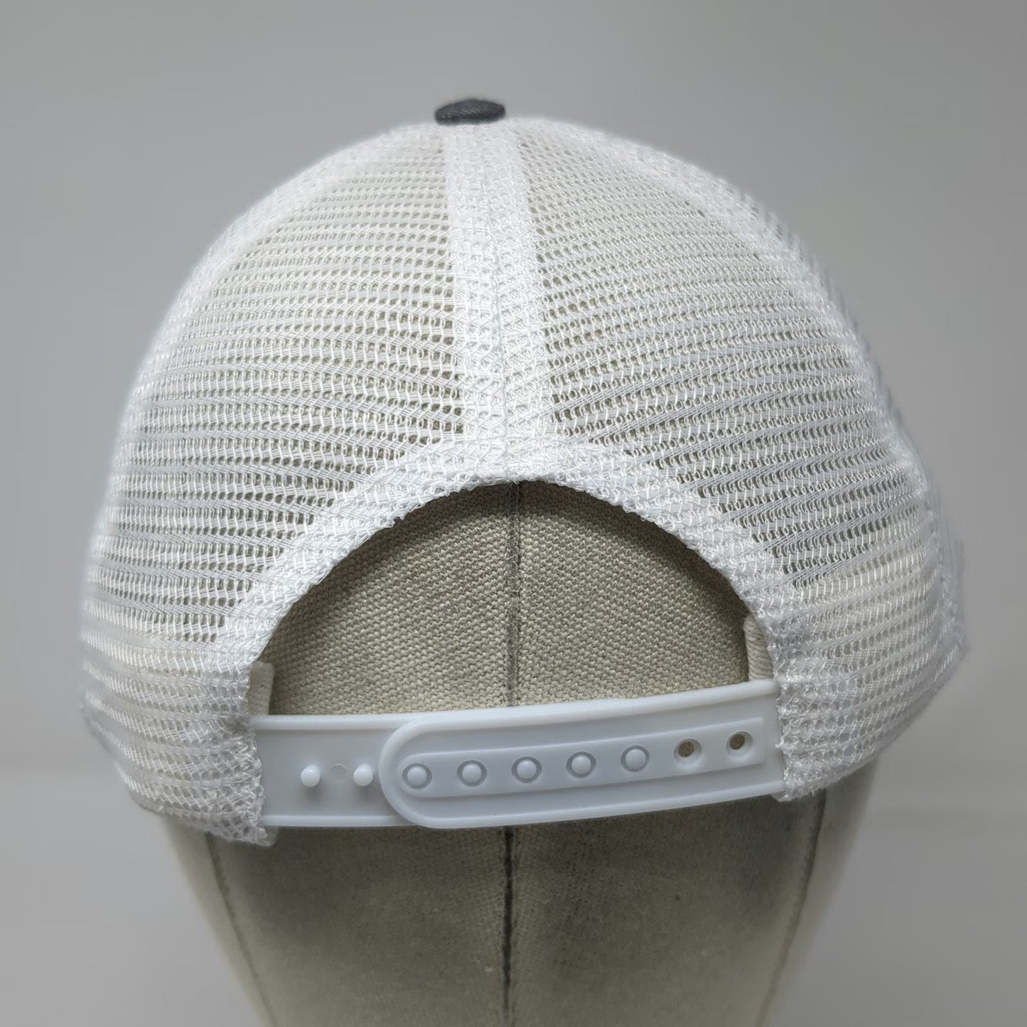 Army National Guard Trucker Hat Gray One Size Mesh Snapback Contrast Stitching