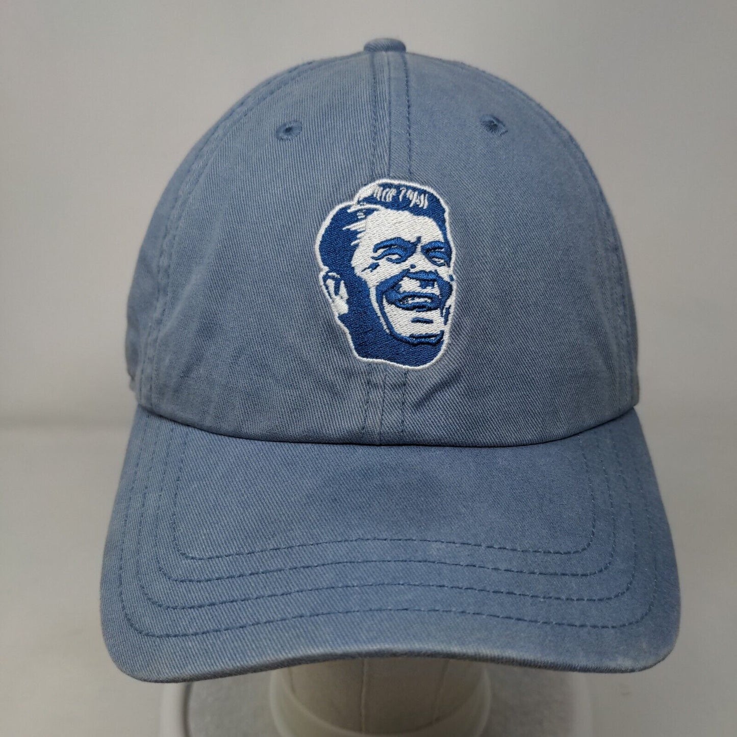 Rowdy Gentleman Slideback Hat Blue OSFM Adjustable Embroidered Logo 6 Panel