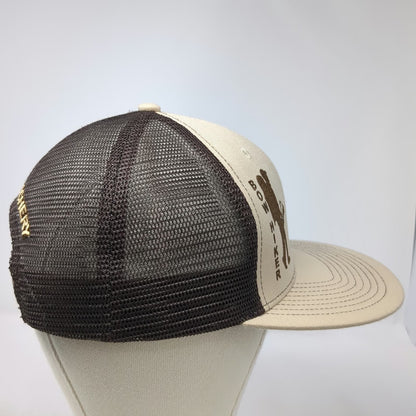 Dead-On Archery Bow Hiker Trucker Hat Beige Brown Gold One Size Mesh Snapback