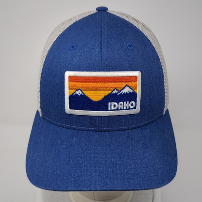 Idaho Patch Snapback Mesh Back Trucker Hat Blue Large Colorblock Outdoor