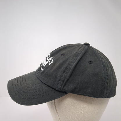 Hockey Mom Slideback Baseball Cap Black One Size Adjustable Embroidered 6 Panel