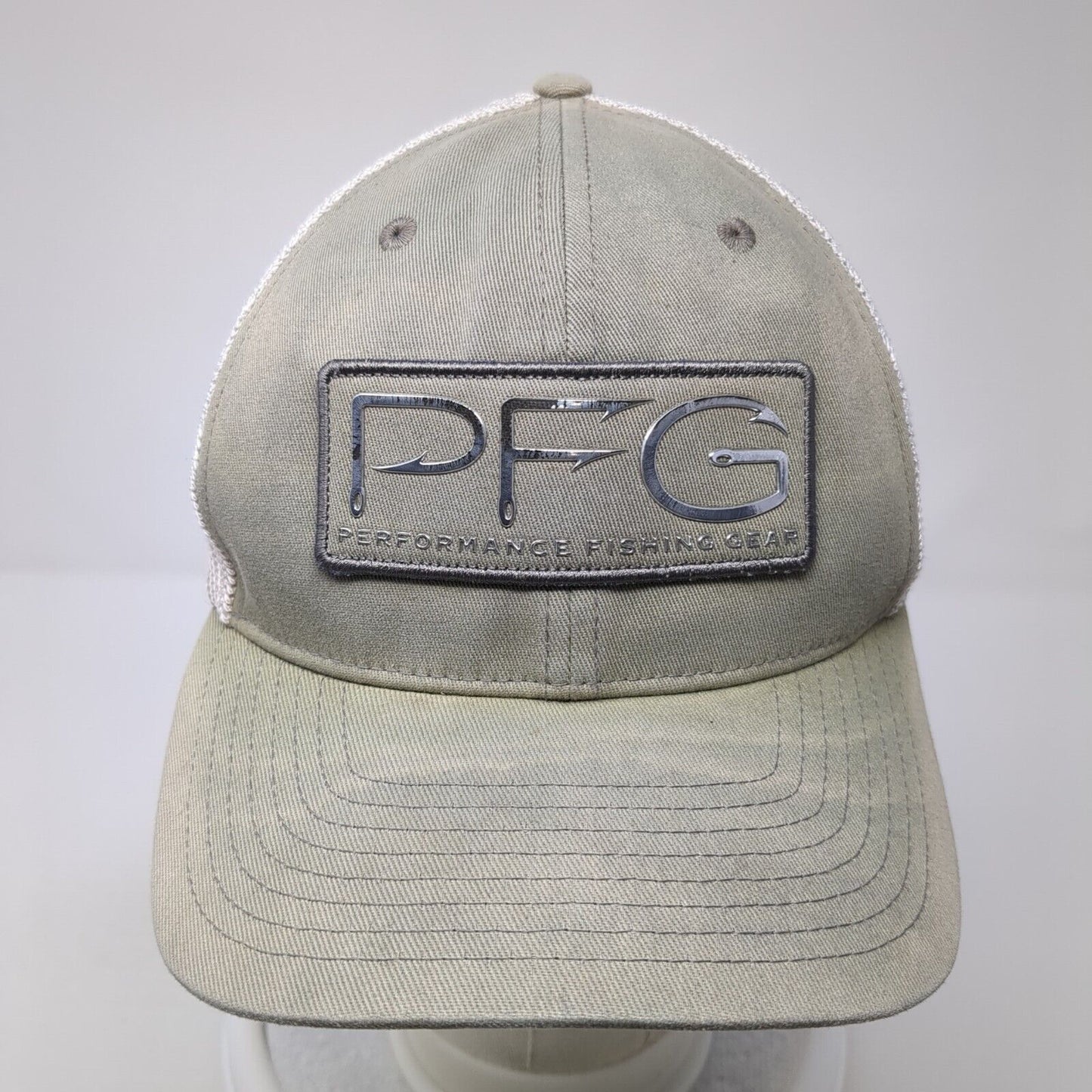 PFG Performance Fishing Gear Fitted Trucker Hat Green L/XL Mesh Back Columbia