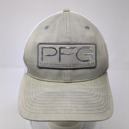PFG Performance Fishing Gear Fitted Trucker Hat Green L/XL Mesh Back Columbia