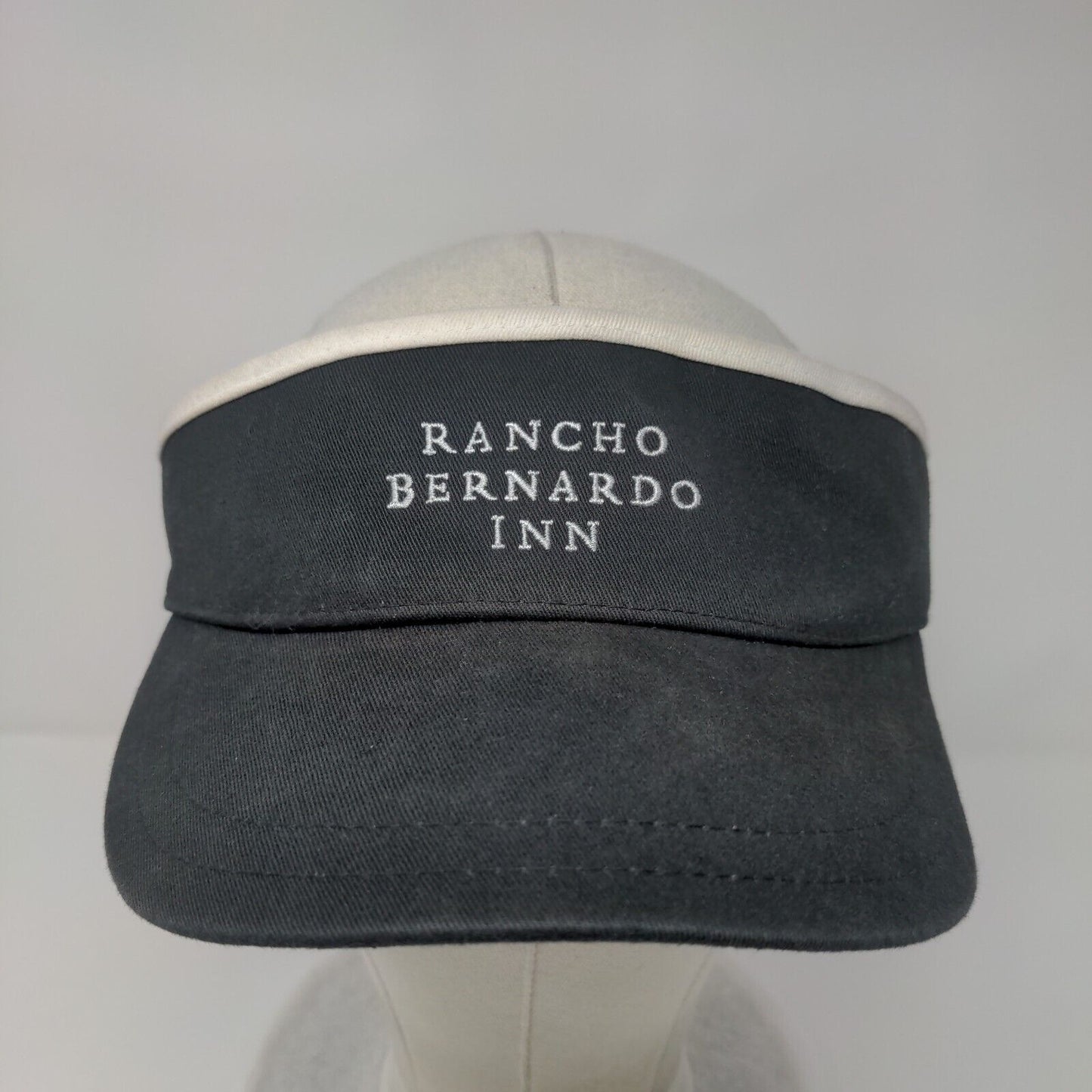 Rancho Bernardo Inn Slideback Sun Visor Hat Black OS Adjustable Pukka Cotton