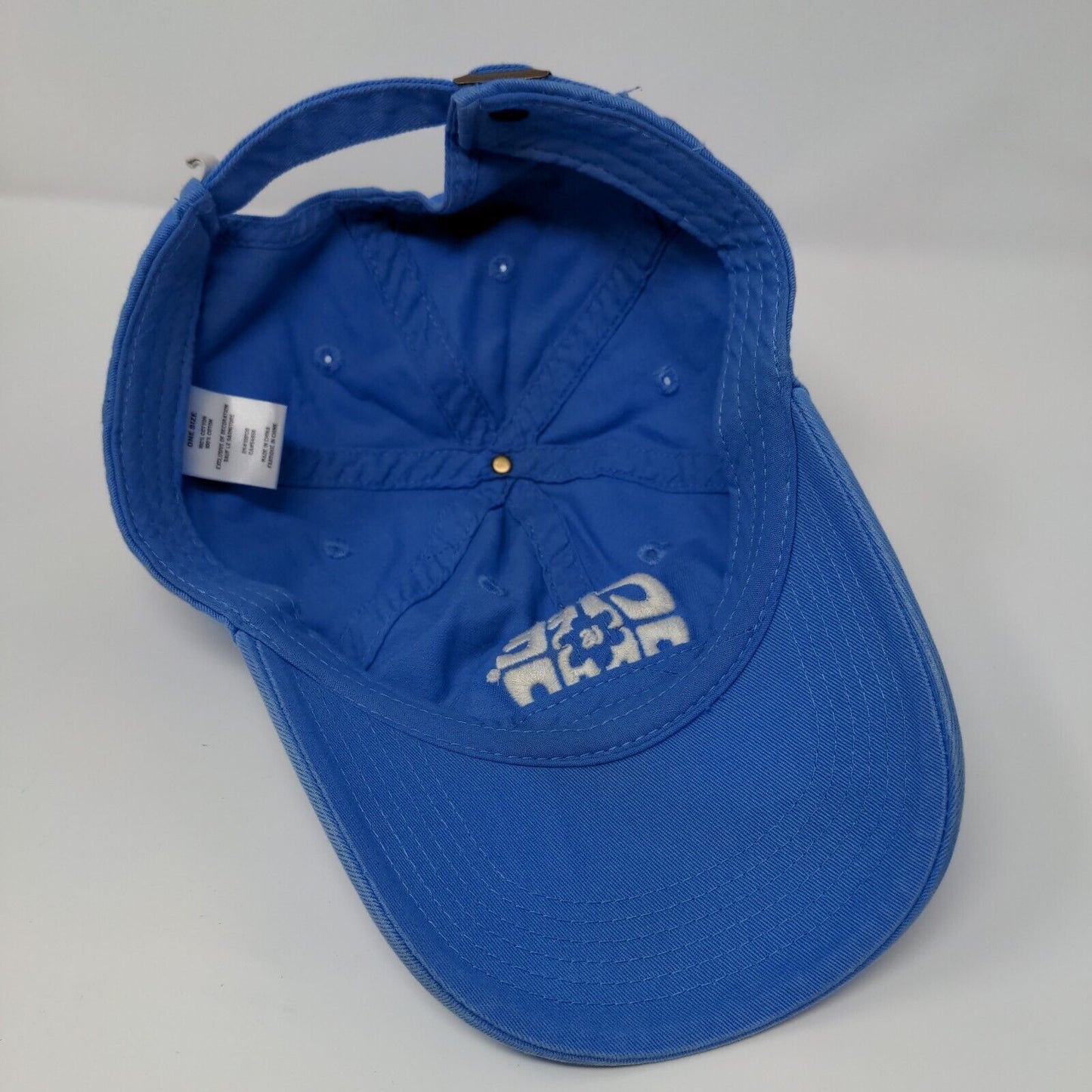 Life is Good Slideback Hat Blue OSFA Adjustable Embroidered 6 Panel Cotton