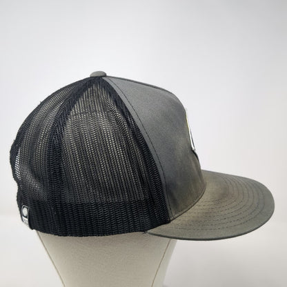Salty Crew Trucker Hat Gray One Size Mesh Back Snapback Sink Swim Hook Logo