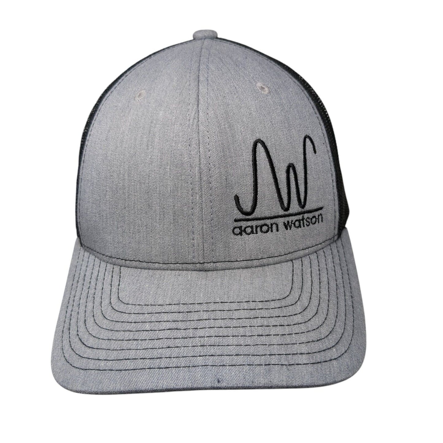Aaron Watson Snapback Mesh Back Trucker Hat Gray One Size Richardson