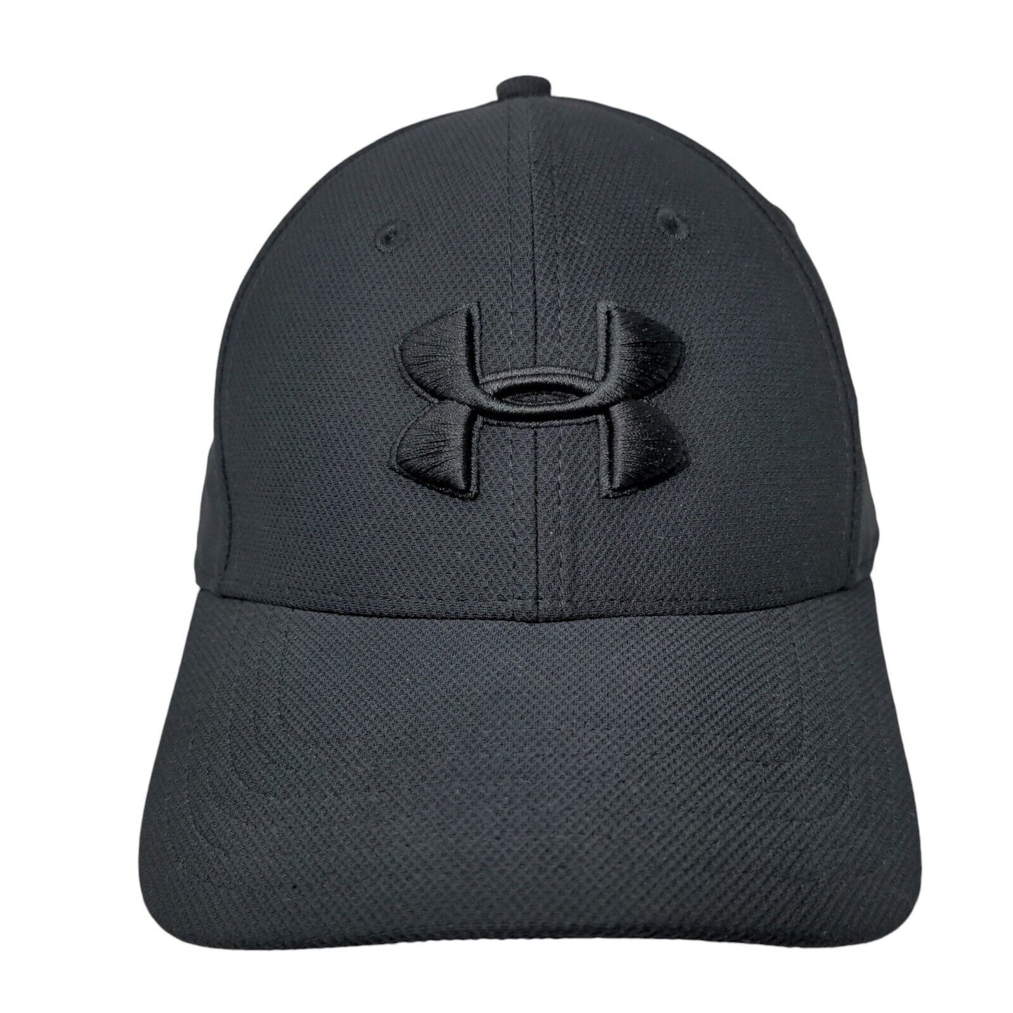 Under Armour Fitted Hat Black L/XL Classic Fit Blitzing Embroidered 6 Panel